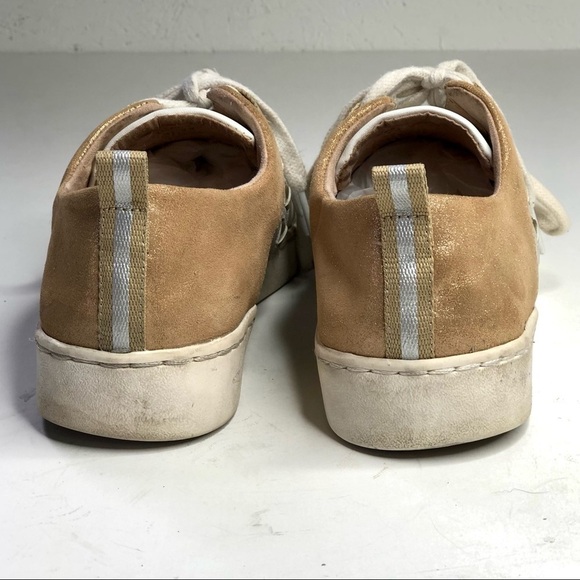 Jack Rogers leather sneakers mixed metal metallic white gold silver size 9M - Picture 2 of 11